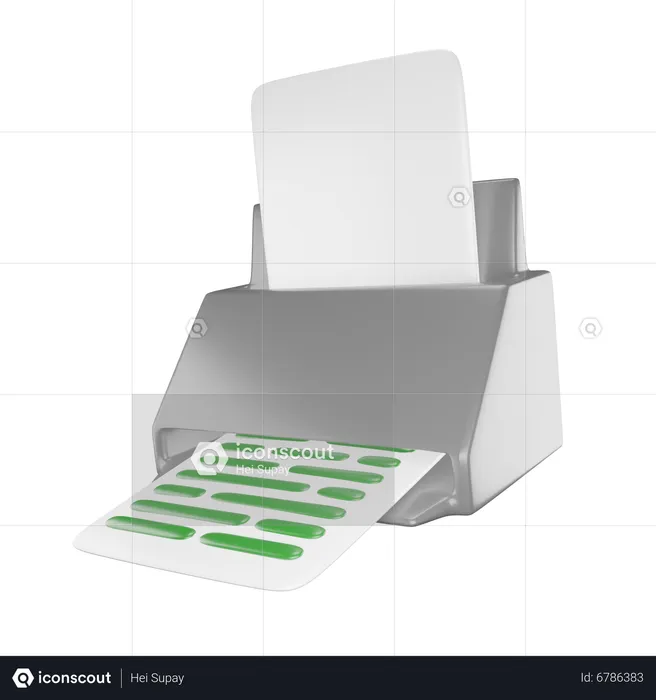 Drucker  3D Icon