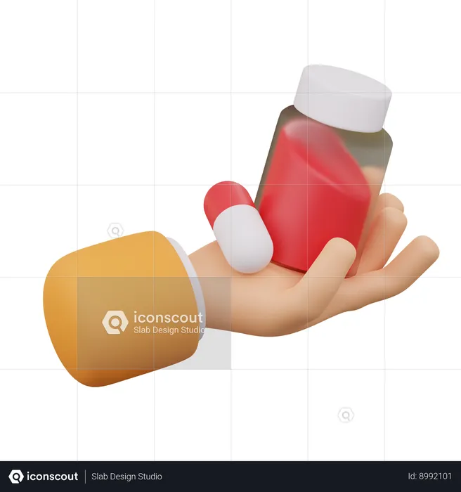 Drug Donation  3D Icon