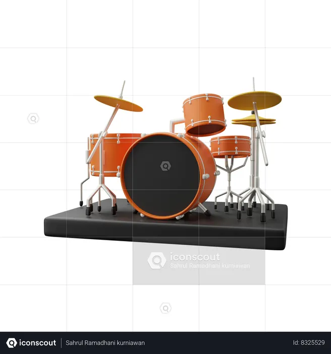 Drum  3D Icon
