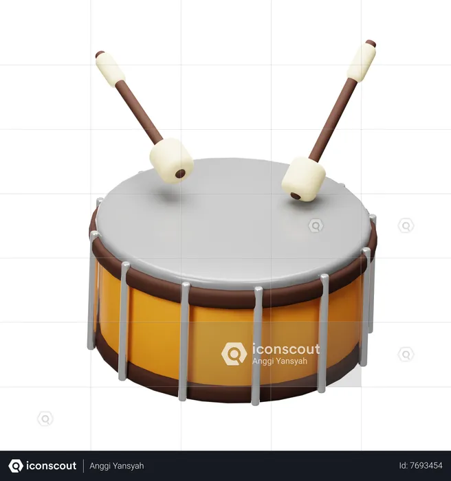 Drum  3D Icon