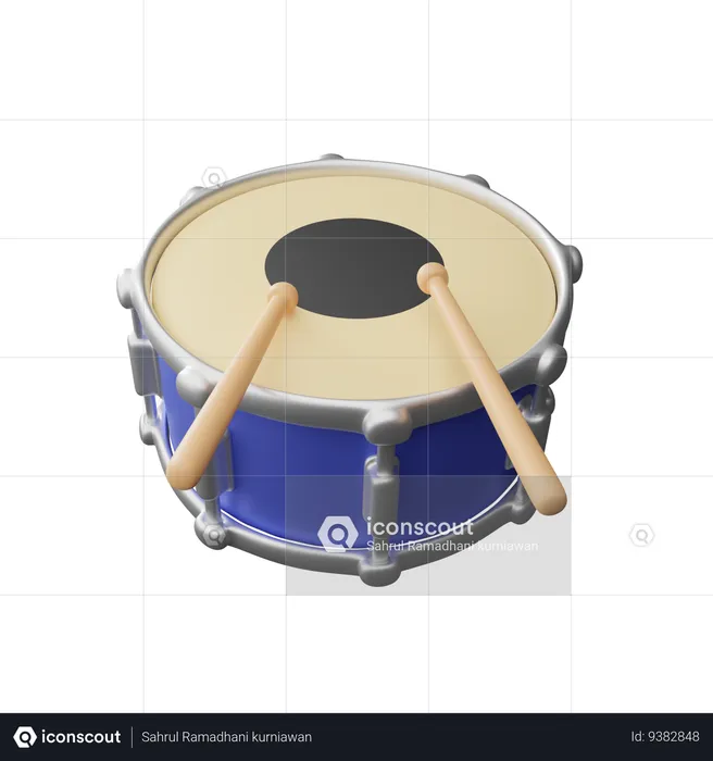 Drum  3D Icon