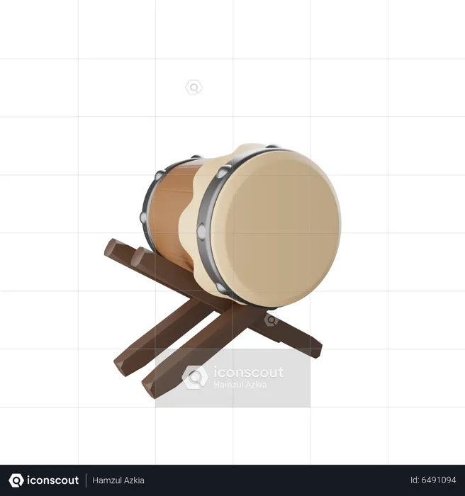 Drum  3D Icon