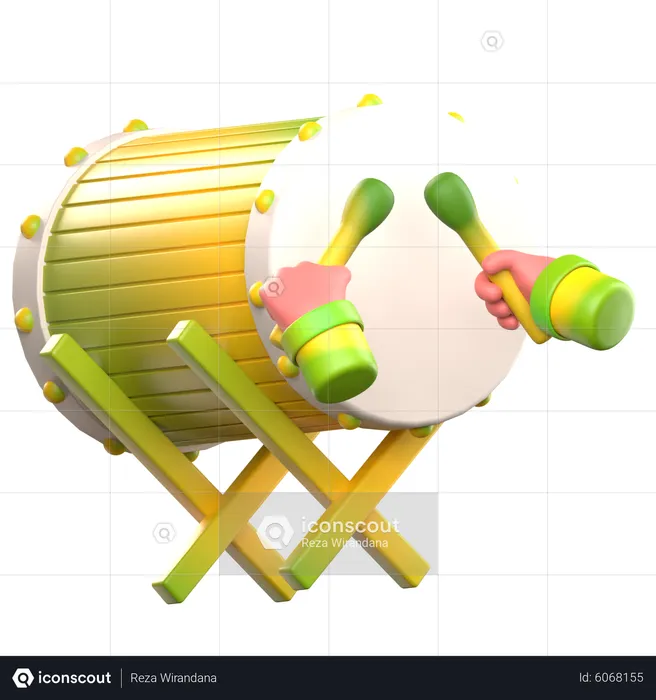 Drum  3D Icon