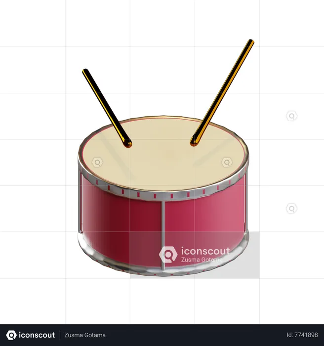 Drum  3D Icon