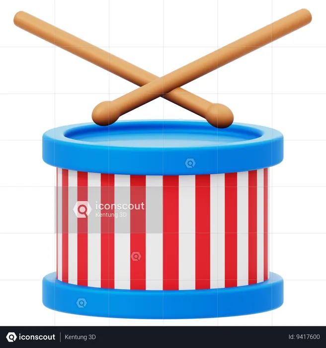 Drum  3D Icon