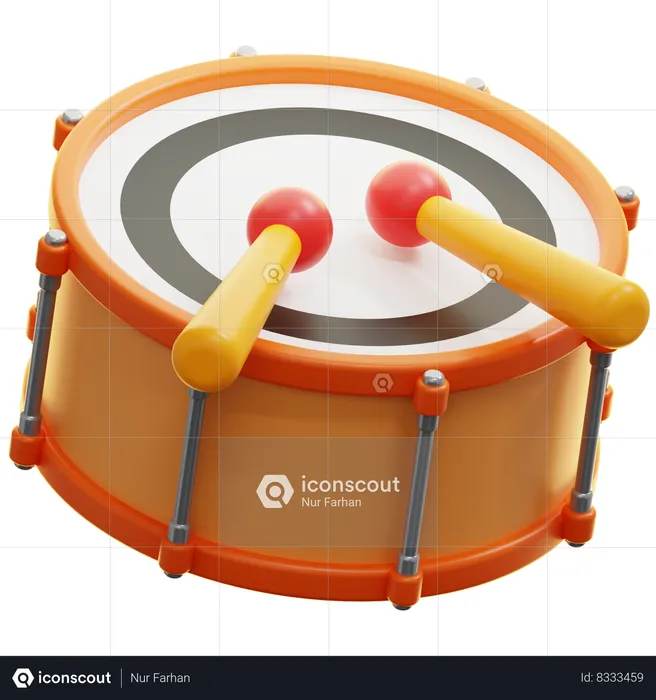 Drum  3D Icon