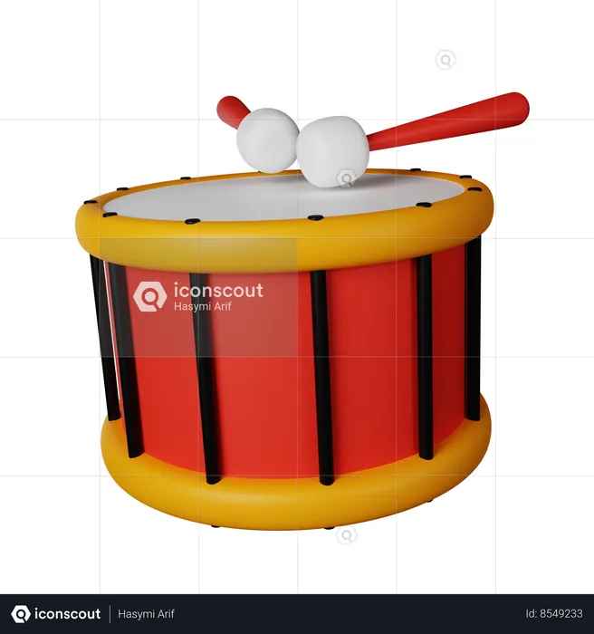 Drum  3D Icon