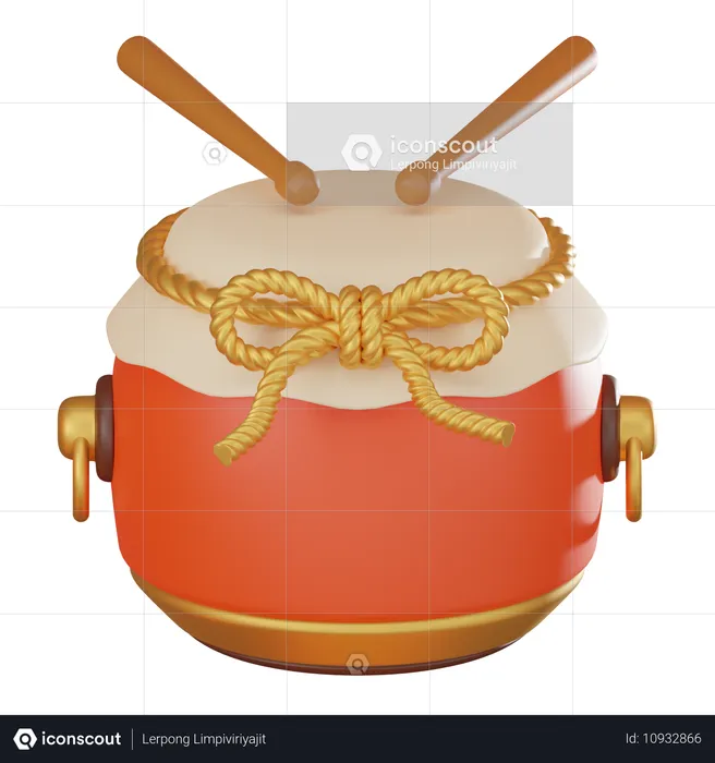 Drum  3D Icon