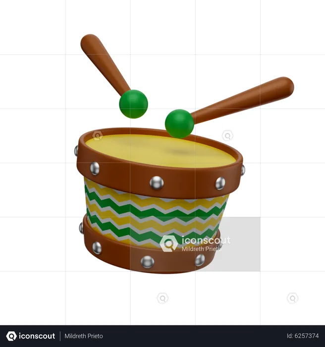 Drum  3D Icon