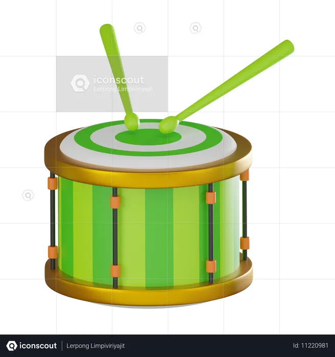 Drum  3D Icon