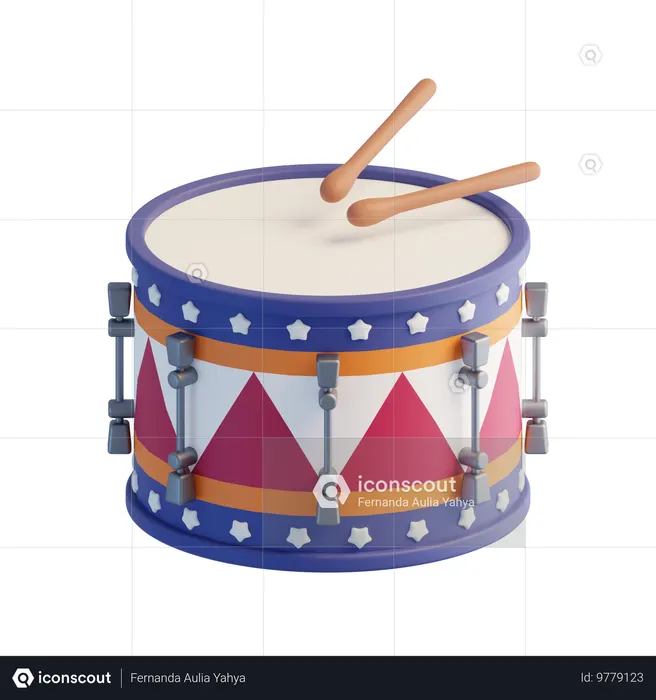 Drum  3D Icon