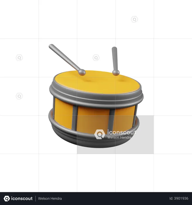 Drum  3D Illustration