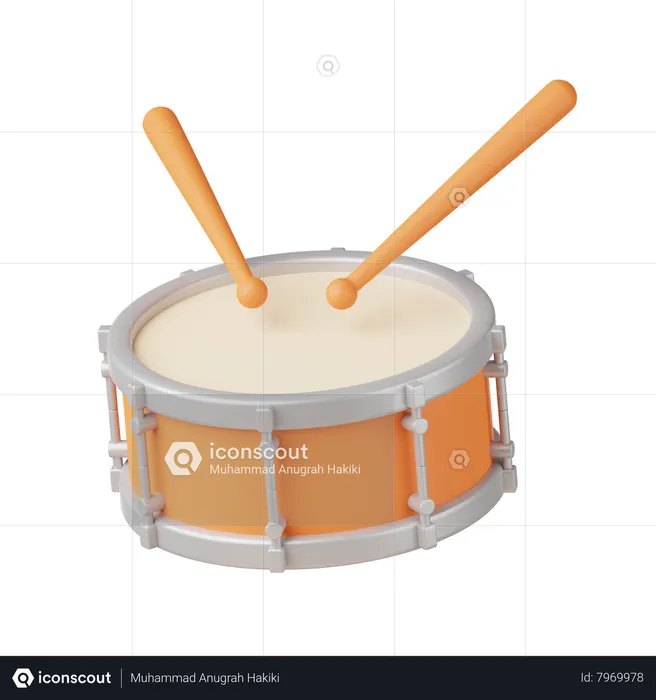 Drum  3D Icon