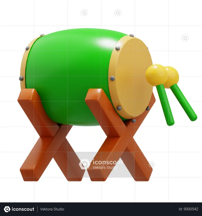 Drum Ramadan  3D Icon