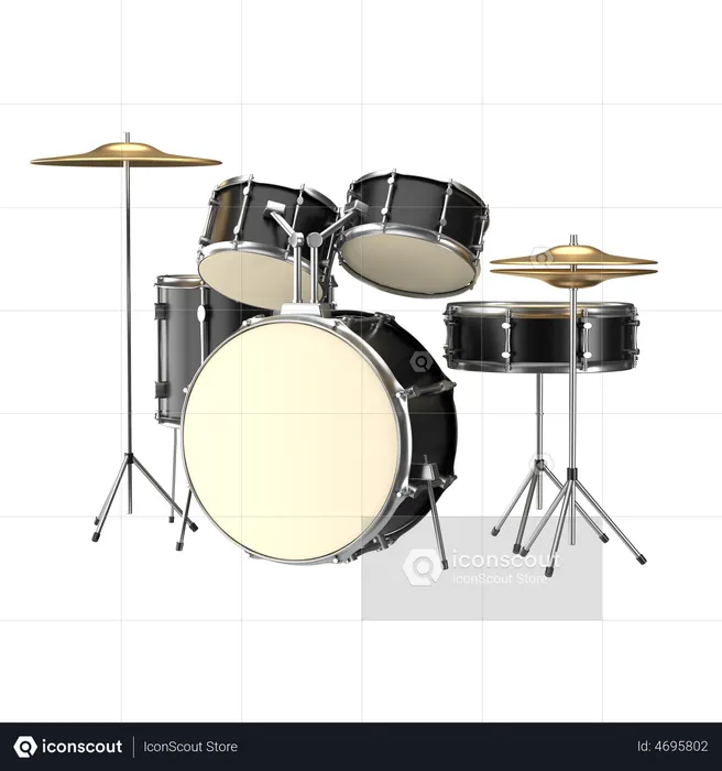 Drum Set  3D Icon