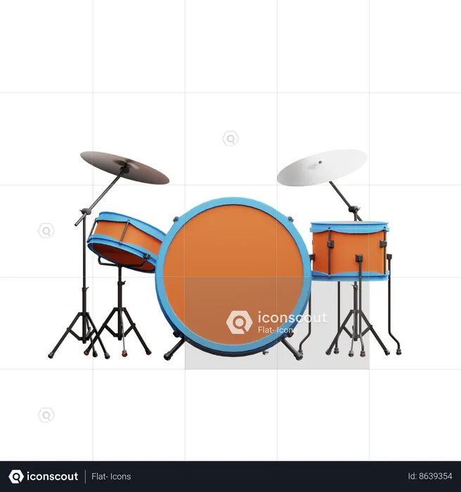 Drums  3D Icon