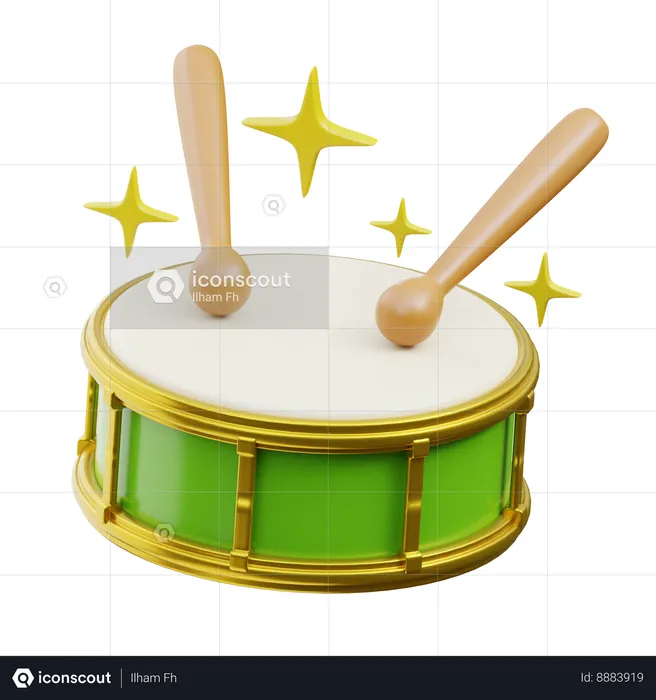 Drums  3D Icon