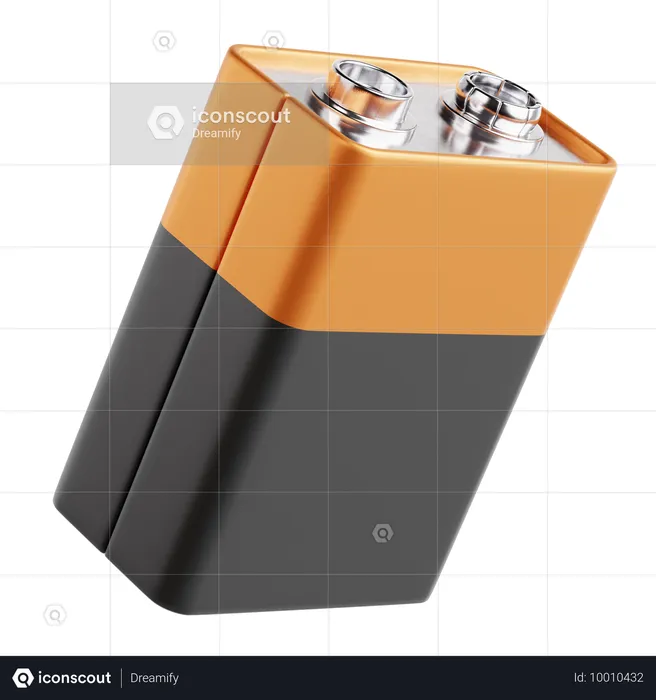 Dry Cell Battery  3D Icon