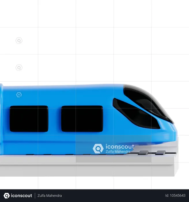 Dubai Metro  3D Icon