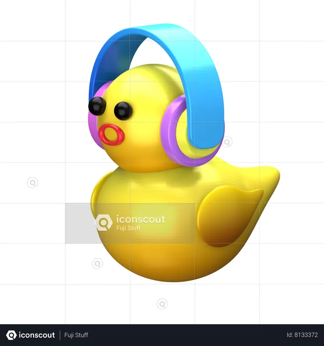 Duck Emoji 3D Icon