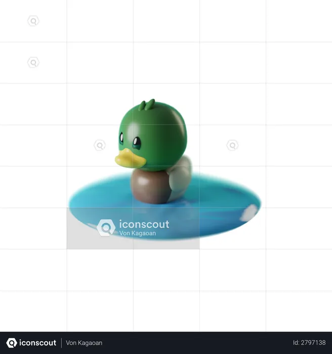 Duck  3D Illustration