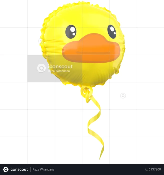 Duck Balloon  3D Icon