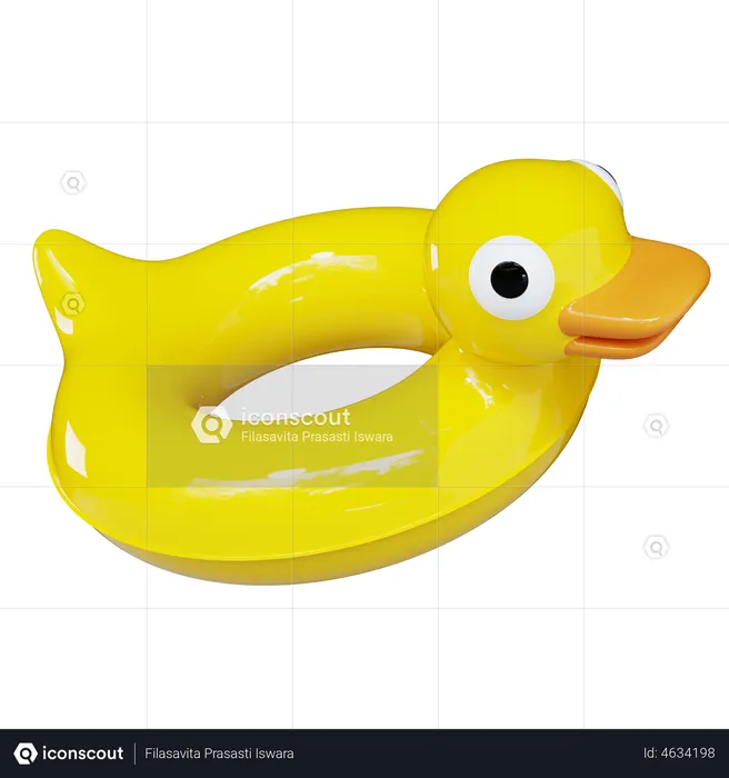 Duck Float  3D Illustration