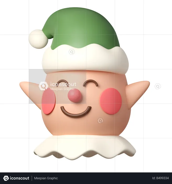 Elfo de Natal  3D Icon