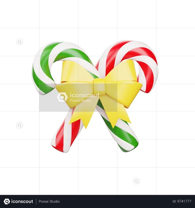 Dulces de navidad  3D Icon