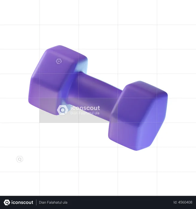 Dumbbell  3D Icon