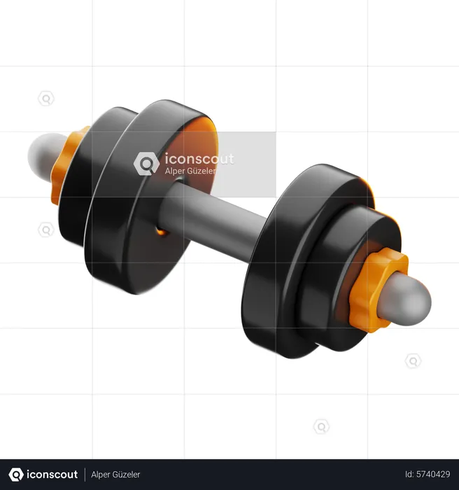 Dumbbell  3D Icon