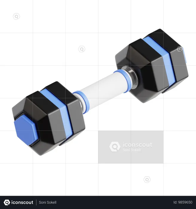 Dumbbell  3D Icon