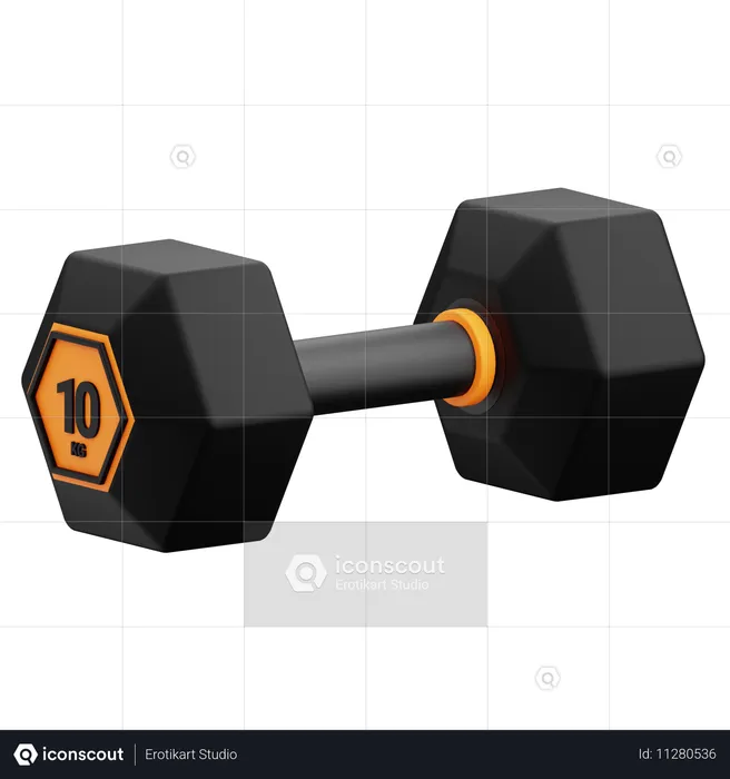 Dumbbell  3D Icon