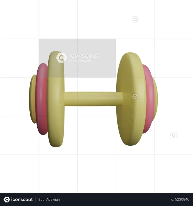 Dumbbell  3D Icon