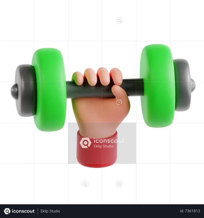 Dumbbell  3D Icon