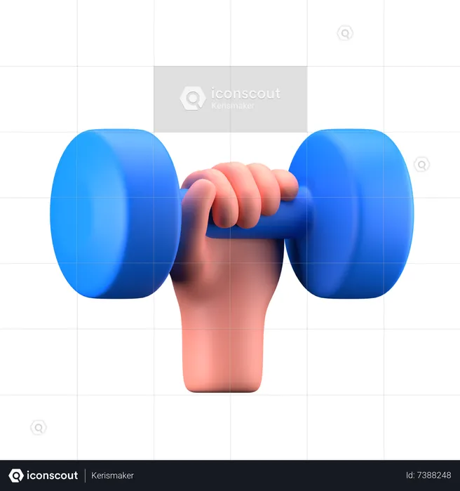 Dumbbell  3D Icon