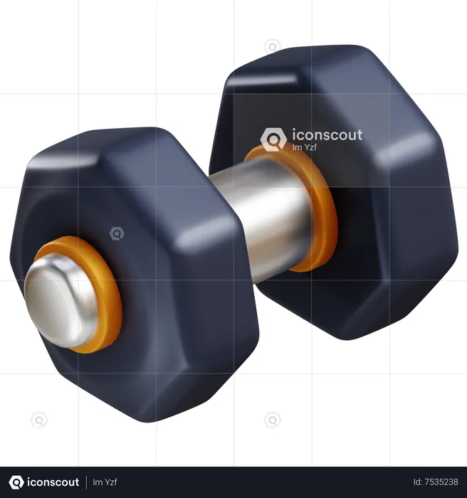 Dumbbell  3D Icon