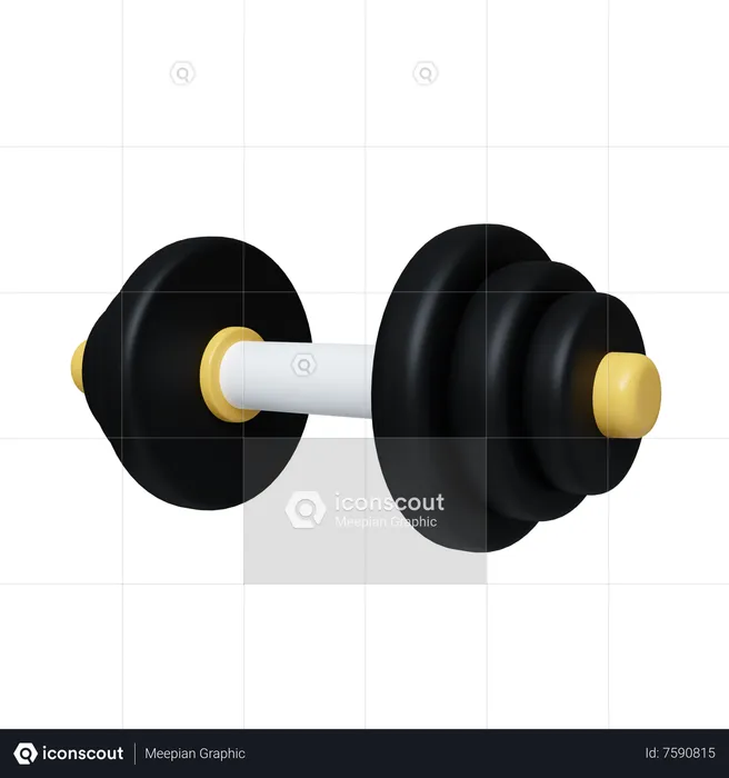 Dumbbell  3D Icon