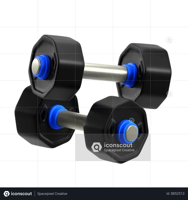 Dumbbell  3D Icon