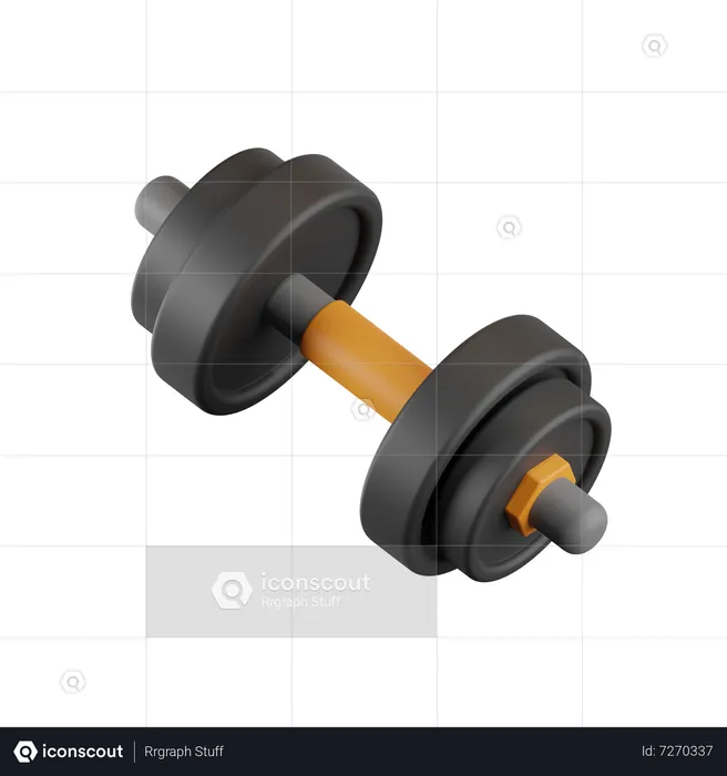 Dumbbell  3D Icon