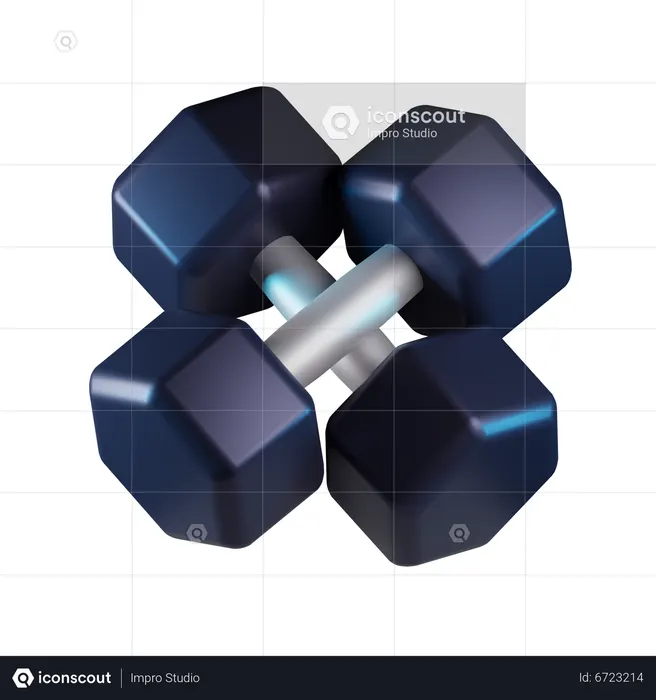 Dumbbell  3D Icon