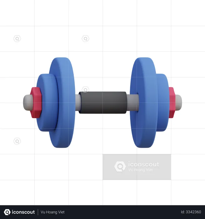 Dumbbell  3D Illustration