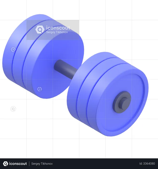 Dumbbell  3D Illustration