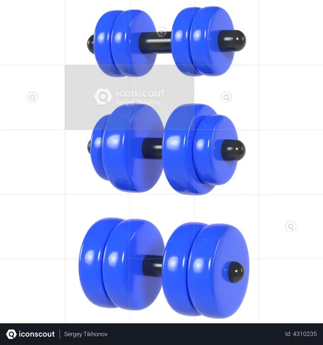 Dumbbell  3D Illustration