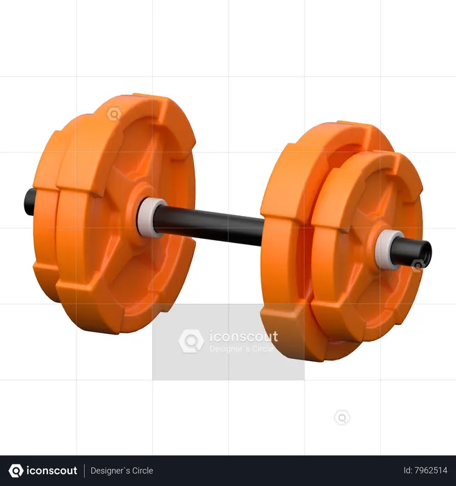 Dumbbell  3D Icon