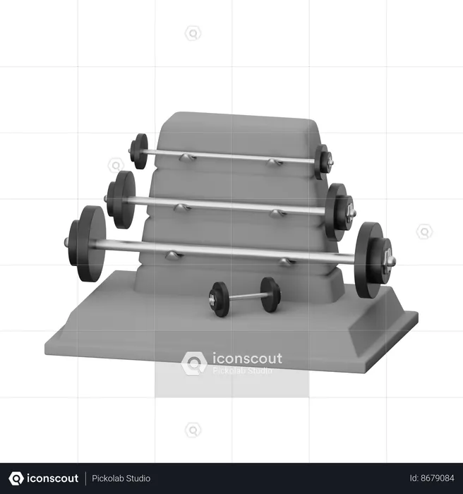 Dumbell  3D Icon
