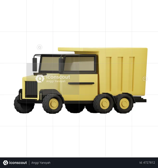 Dump Truck  3D Illustration