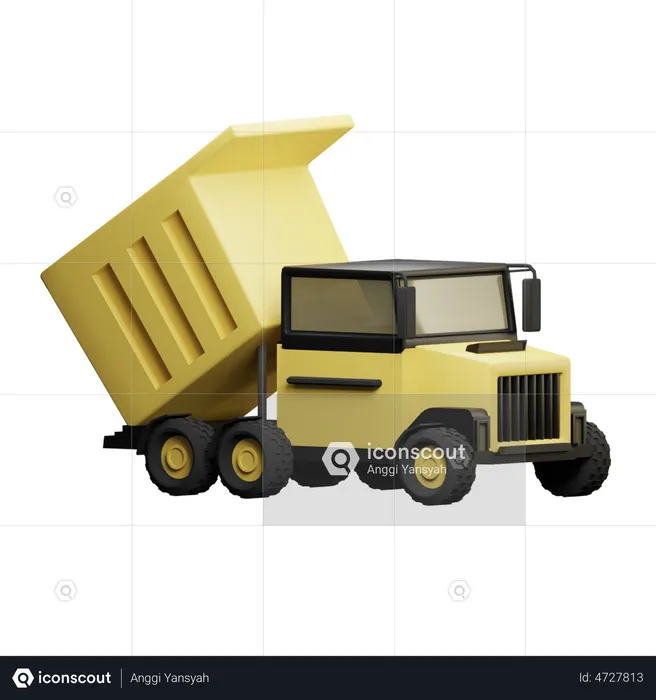 Dump Truck  3D Illustration