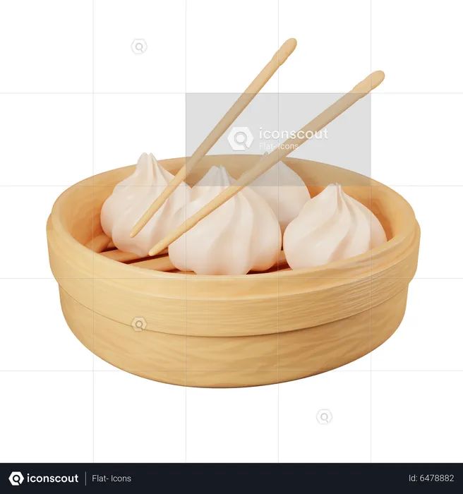 Dumplings  3D Icon