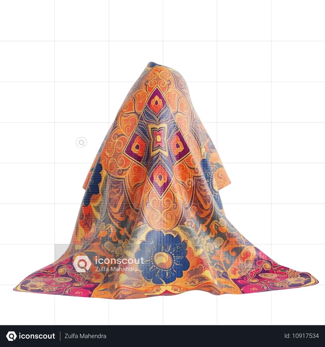 Dupatta  3D Icon